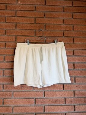 Buffalo David Bitton Off-White Elastic Waist Lounge Shorts